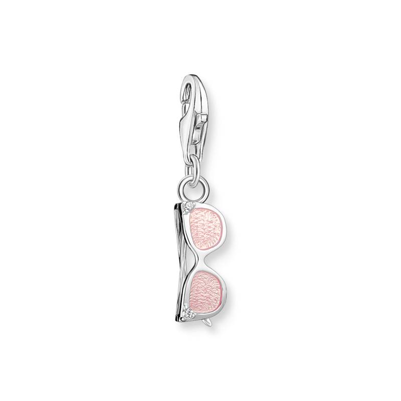 Thomas Sabo Charm-Anhänger pinke Sonnenbrille mit weißen Steinen Silber pink 2027-041-9 von Thomas Sabo