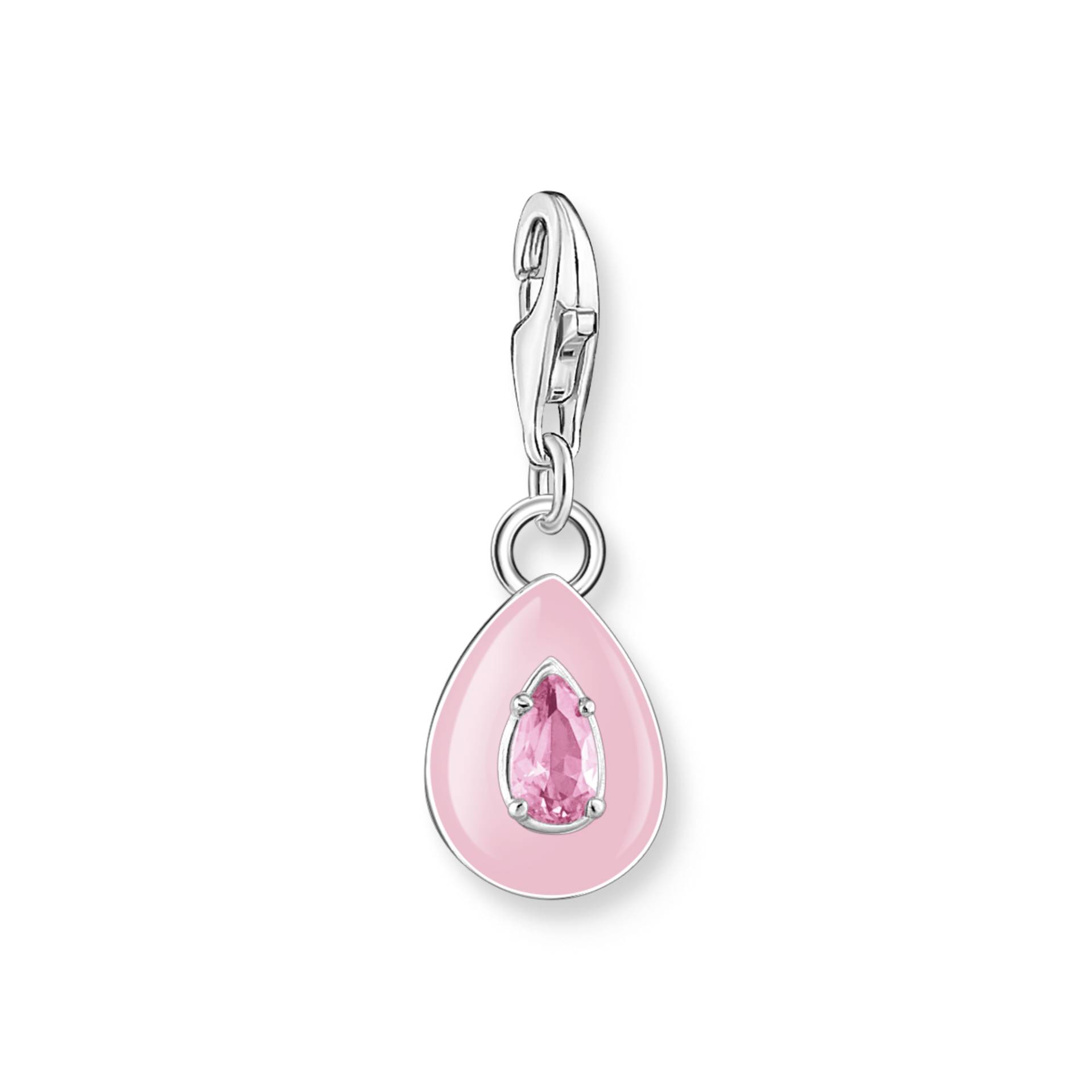 Thomas Sabo Charm-Anhänger pinker Tropfen Silber pink 2028-041-9 von Thomas Sabo