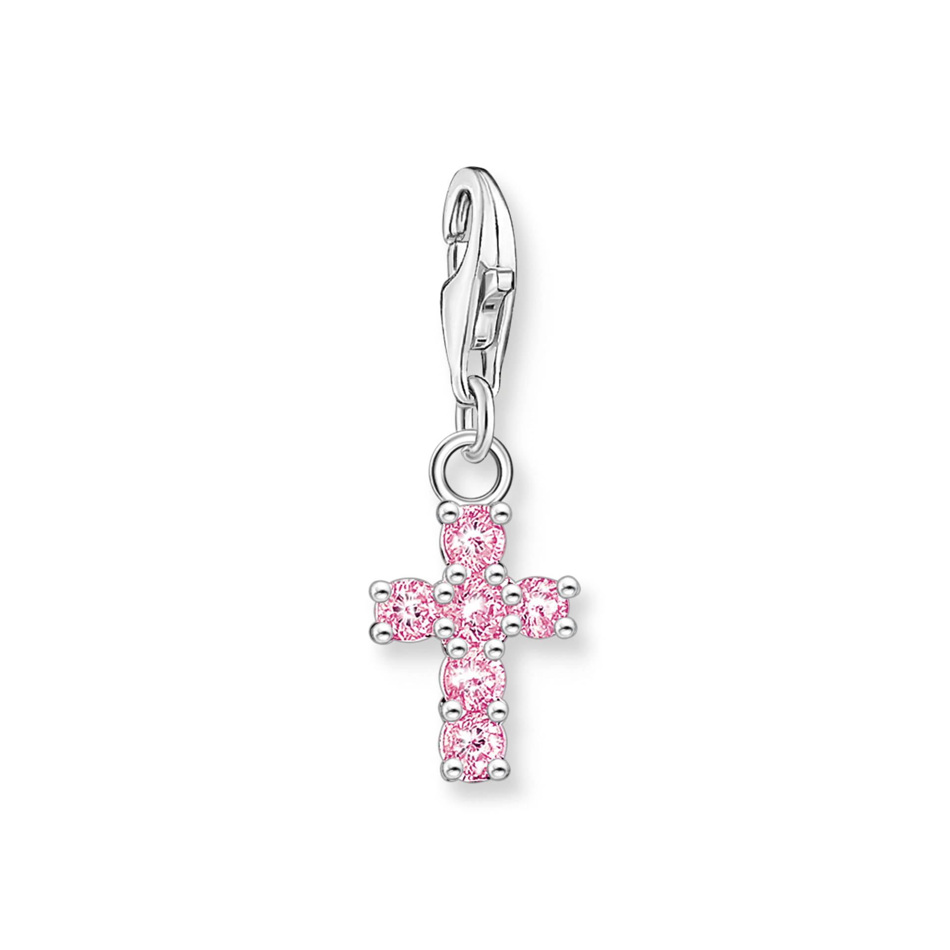 Thomas Sabo Charm-Anhänger pinkes Kreuz Silber pink 2032-051-9 Thomas Sabo Charm-Anhänger pinkes Kreuz Silber pink 2032-051-9 von Thomas Sabo