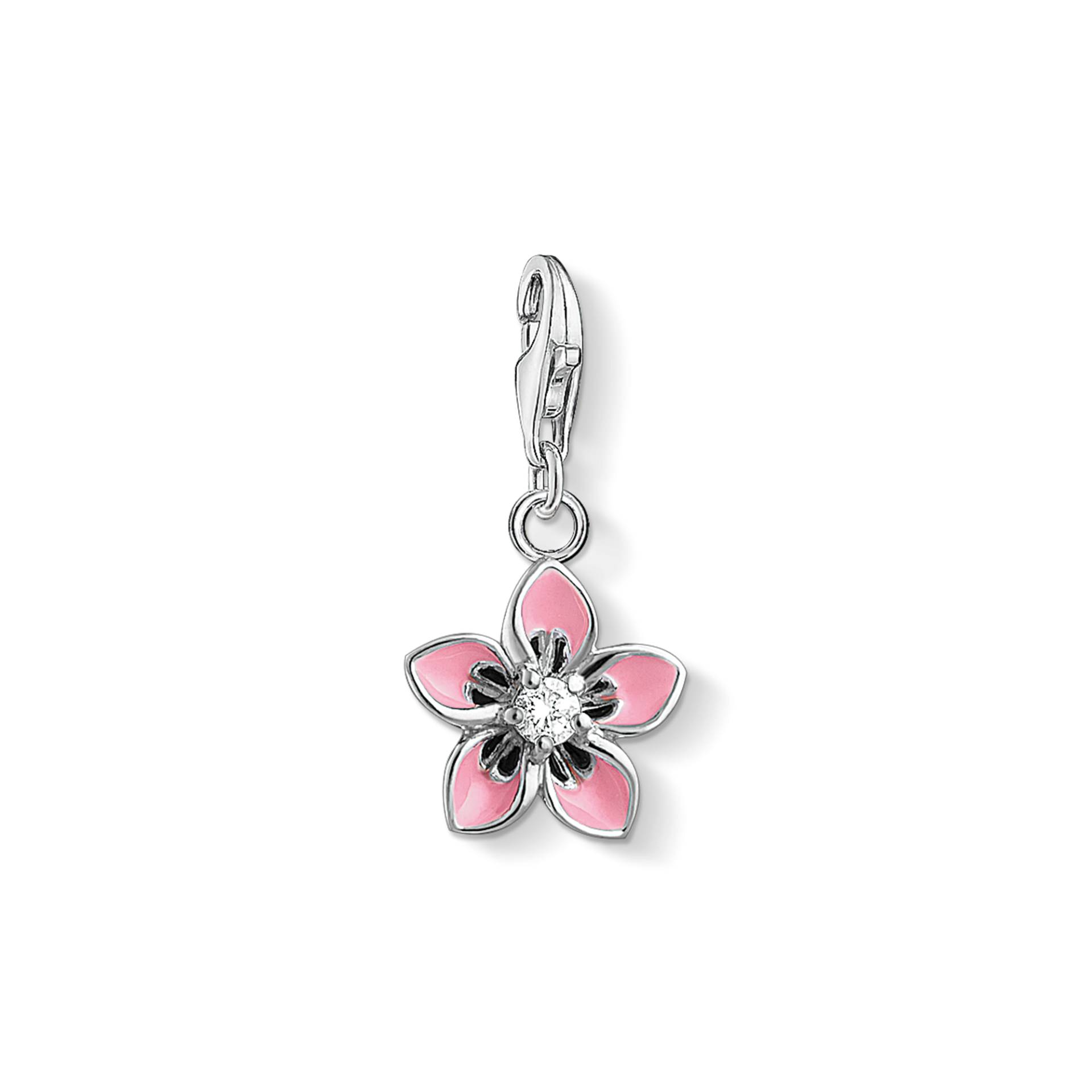 Thomas Sabo Charm-Anhänger rosa Blume  pink 1354-041-9 von Thomas Sabo