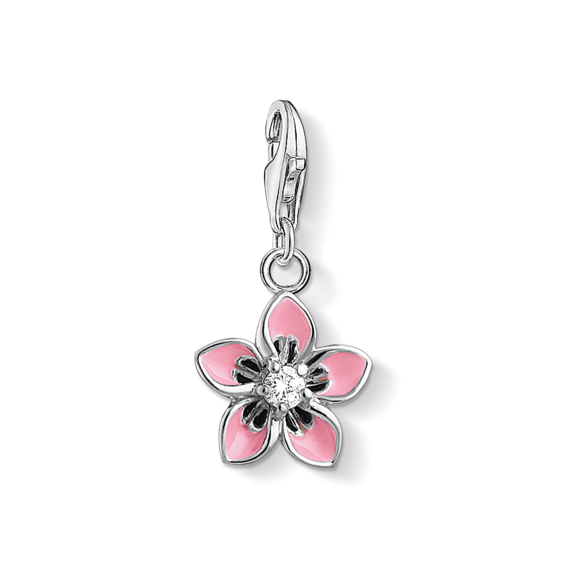 Thomas Sabo Charm-Anhänger rosa Blume  pink 1354-041-9 von Thomas Sabo