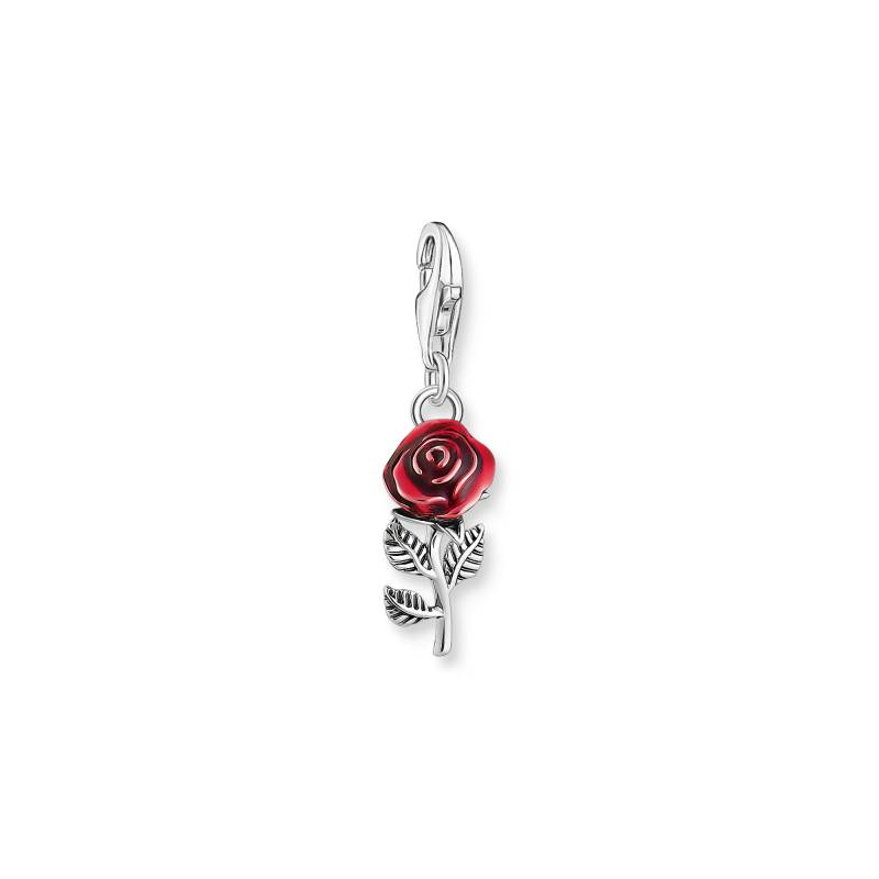 Thomas Sabo Charm-Anhänger rote Rose Silber rot 2076-664-10 von Thomas Sabo