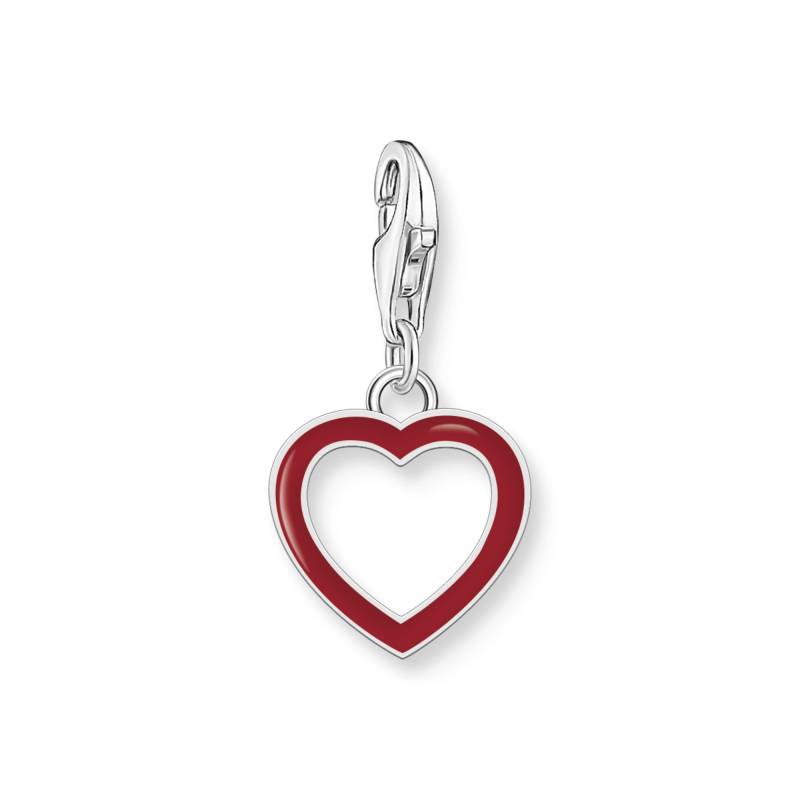 Thomas Sabo Charm-Anhänger rotes Herz Silber rot 2223-007-10 von Thomas Sabo