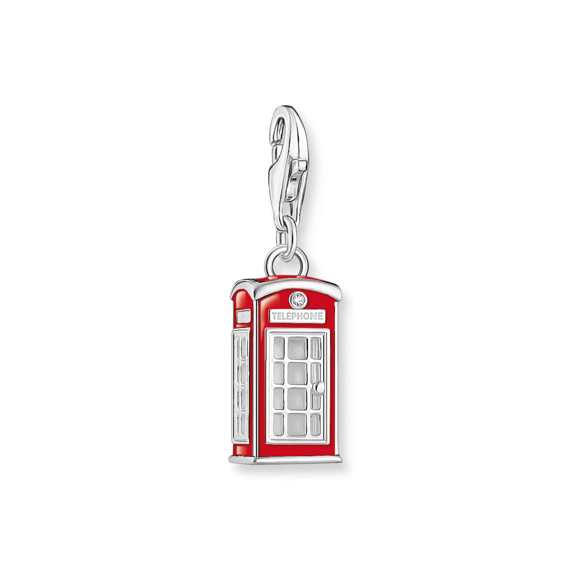 Thomas Sabo Charm-Anhänger rotes LONDON Telefonhäuschen Silber rot 2120-041-10 von Thomas Sabo