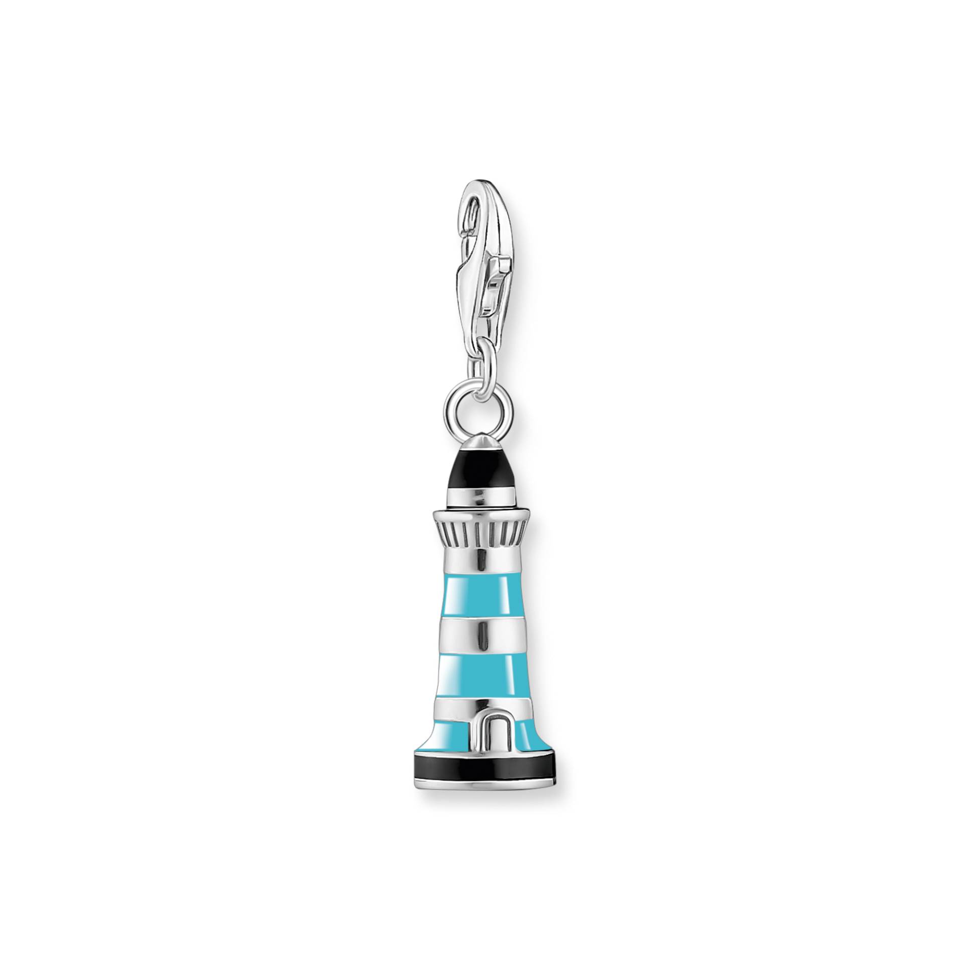 Thomas Sabo Charm-Anhänger türkiser Leuchtturm Silber mehrfarbig 1995-007-7 von Thomas Sabo