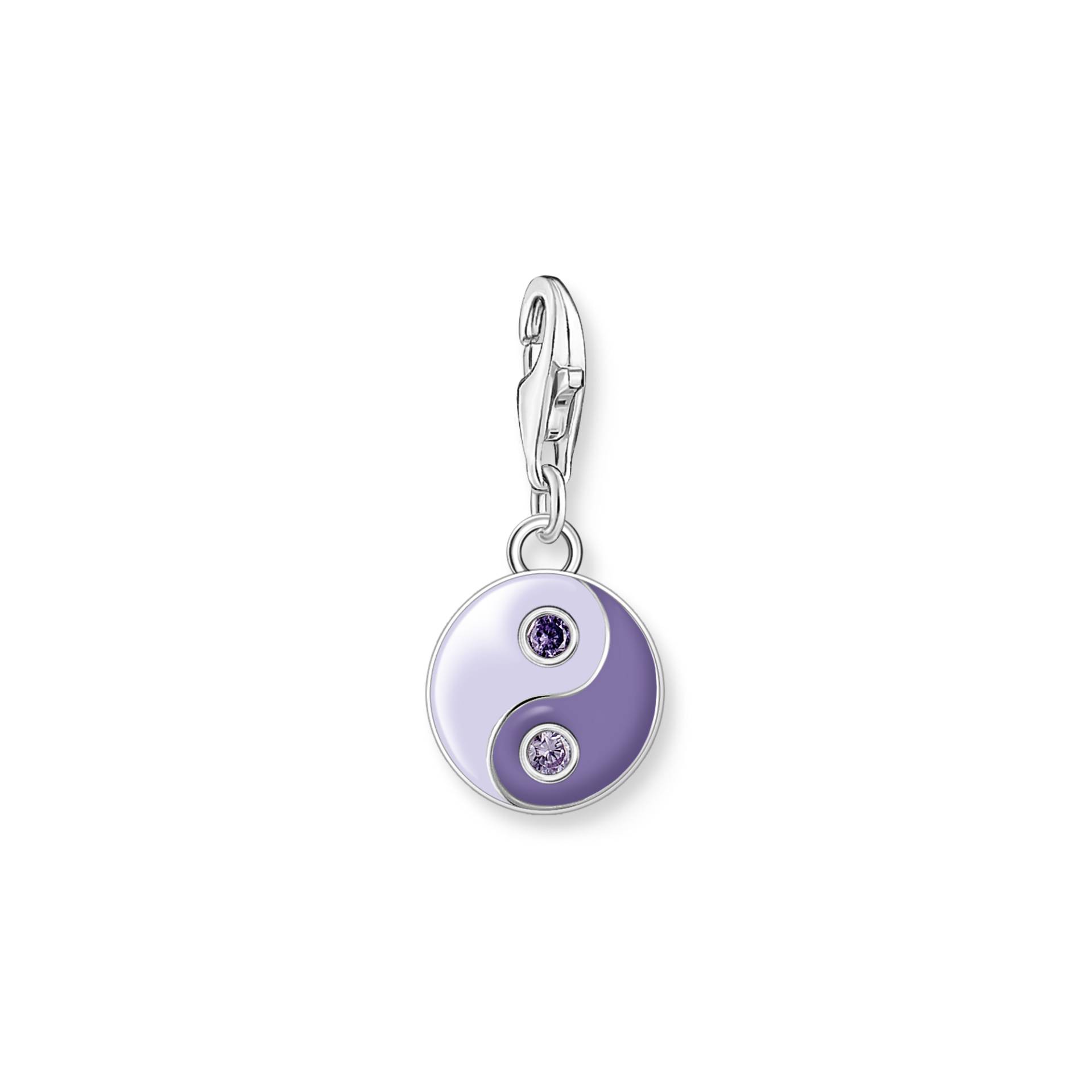 Thomas Sabo Charm-Anhänger violetter Yin & Yang Silber violett 1918-041-13 von Thomas Sabo