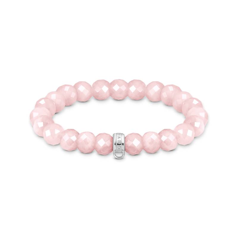 Thomas Sabo Charm-Armband Rosenquarz-Beads oval pink X0292-034-9-L15 von Thomas Sabo