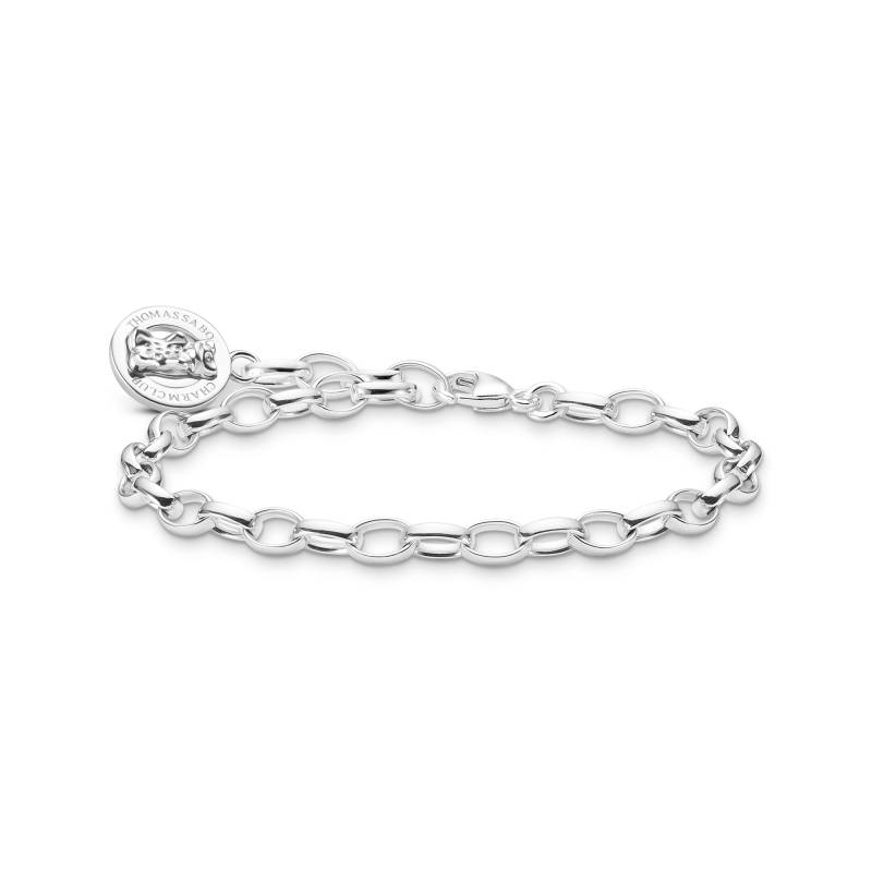 Thomas Sabo Charm-Armband mit Goldbären Logo-Ring Silber silberfarben X0291-001-21-L15 von Thomas Sabo