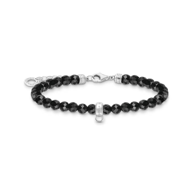 Thomas Sabo Charm-Armband mit schwarzen Onyx-Beads Silber schwarz A2097-130-11-L19V von Thomas Sabo