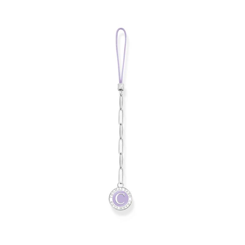 Thomas Sabo Charm Club Handykette kurz mit Charmista Coin silber silberfarben ACC0045-225-21 von Thomas Sabo