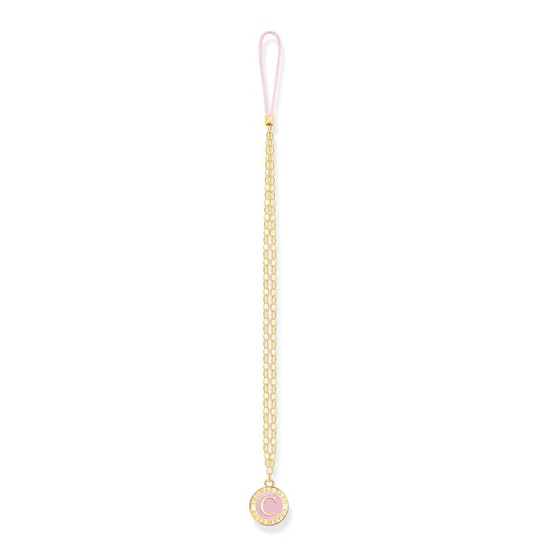 Thomas Sabo Charm Club Handykette lang mit Charmista Coin vergoldet gelbgoldfarben ACC0044-225-39 von Thomas Sabo