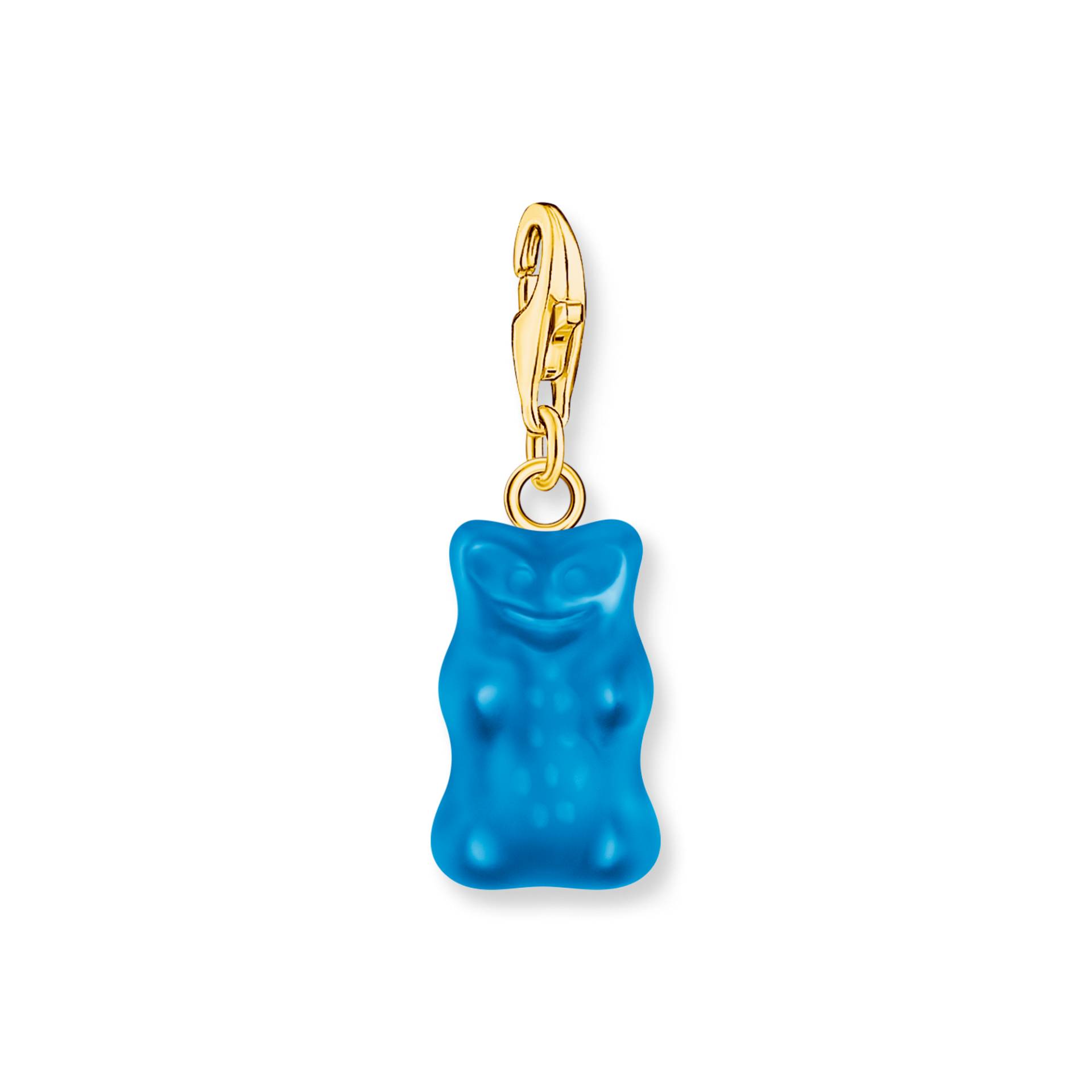 Thomas Sabo Charm-Goldbären-Anhänger in Blau vergoldet blau 2182-413-1 von Thomas Sabo