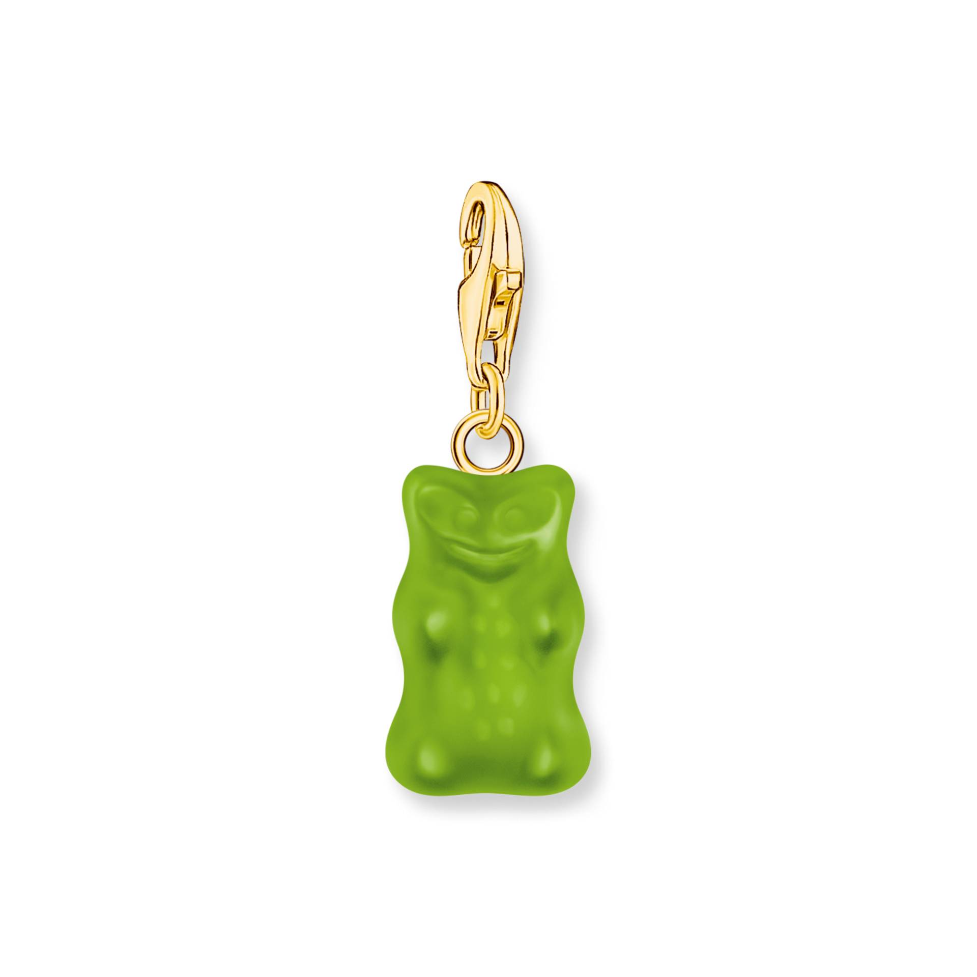 Thomas Sabo Charm-Goldbären-Anhänger in Grün vergoldet grün 2192-413-6 von Thomas Sabo