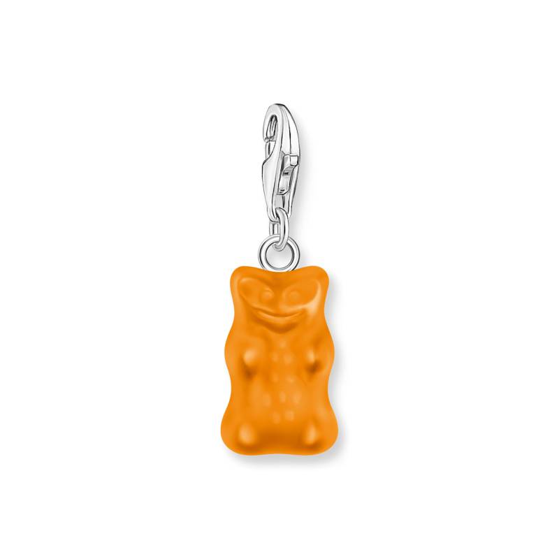 Thomas Sabo Charm-Goldbären-Anhänger in Orange Silber orange 2185-017-8 von Thomas Sabo