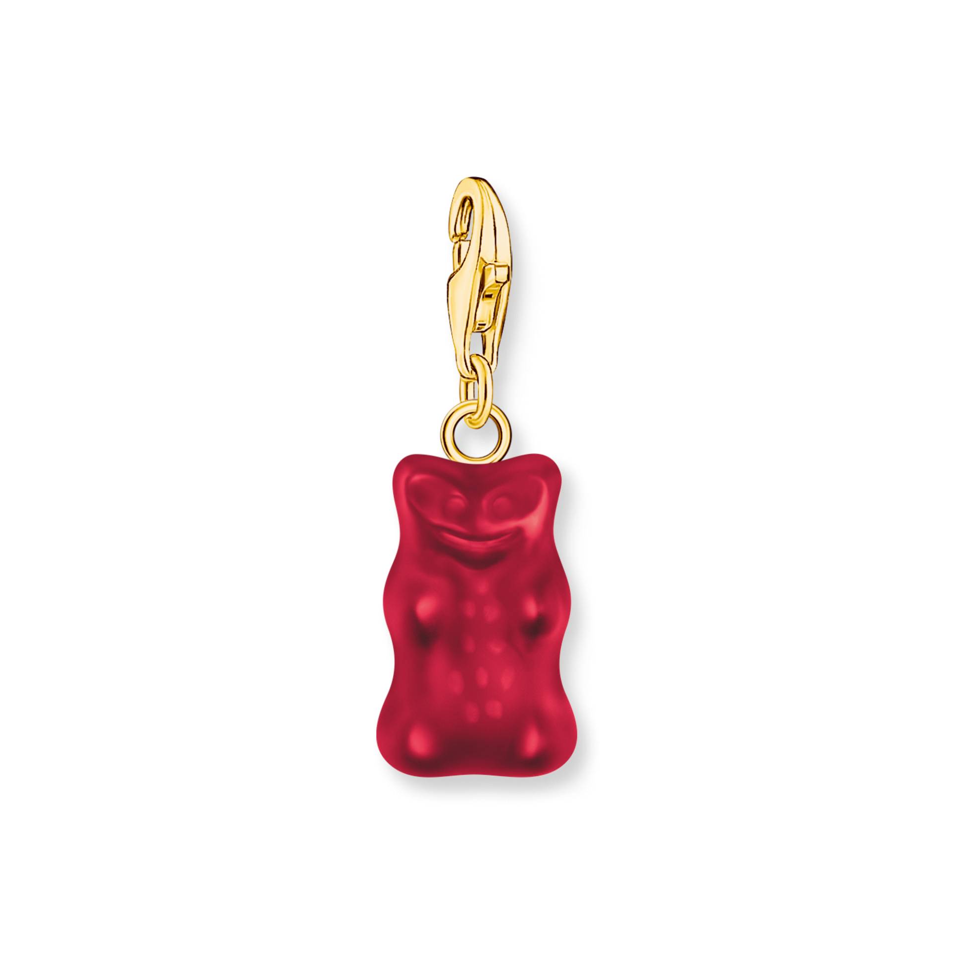 Thomas Sabo Charm-Goldbären-Anhänger in Rot vergoldet rot 2190-413-10 von Thomas Sabo