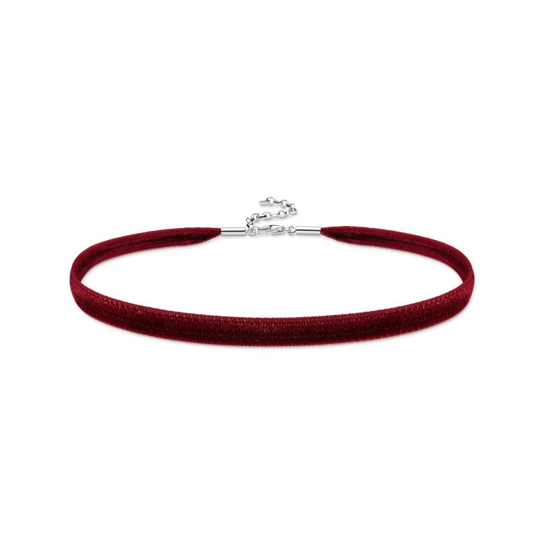 Thomas Sabo Choker aus rotem Samt Silber rot KE1728-331-10-L36V von Thomas Sabo