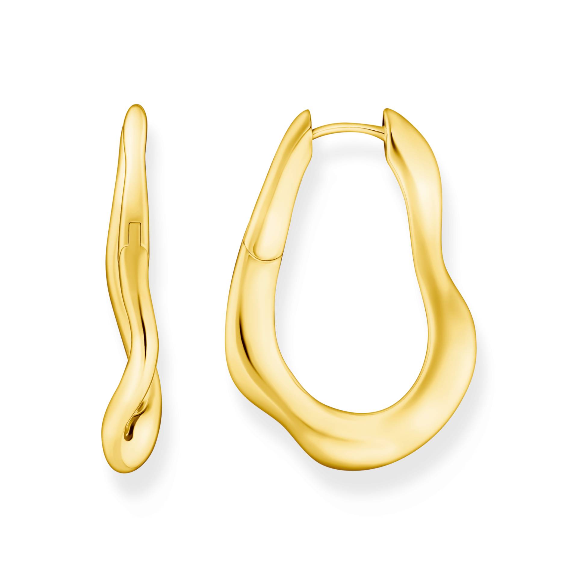 Thomas Sabo Creolen groß Natural Beauty vergoldet gelbgoldfarben CR755-413-39 Thomas Sabo Creolen groß Natural Beauty vergoldet gelbgoldfarben CR755-413-39 von Thomas Sabo