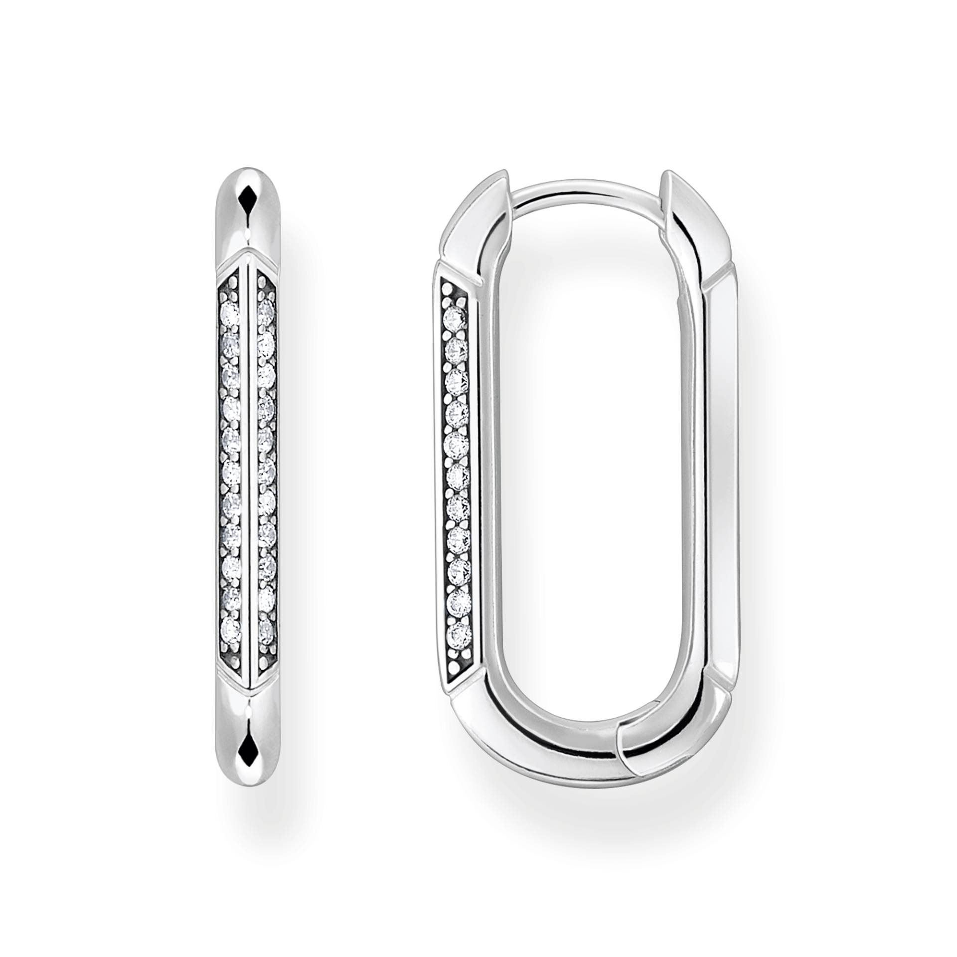 Thomas Sabo Creolen silber weiß CR674-643-14 Thomas Sabo Creolen silber weiß CR674-643-14 von Thomas Sabo