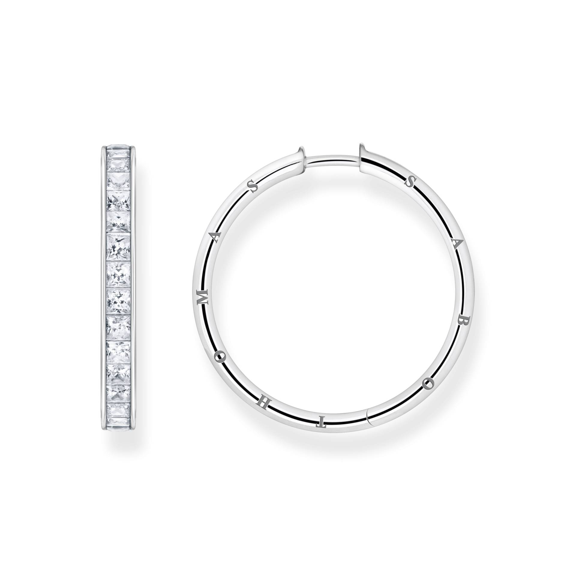 Thomas Sabo Creolen weiße Steine Pavé silber weiß CR671-051-14 Thomas Sabo Creolen weiße Steine Pavé silber weiß CR671-051-14 von Thomas Sabo