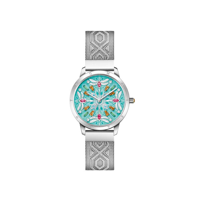 Thomas Sabo Damenuhr Kaleidoskop Libelle silber türkis türkis WA0368-201-215-33 MM von Thomas Sabo