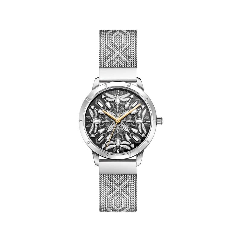 Thomas Sabo Damenuhr mit 33 mm, Libellen und Steinen silberfarben silberfarben WA0423-201-201-33 MM von Thomas Sabo