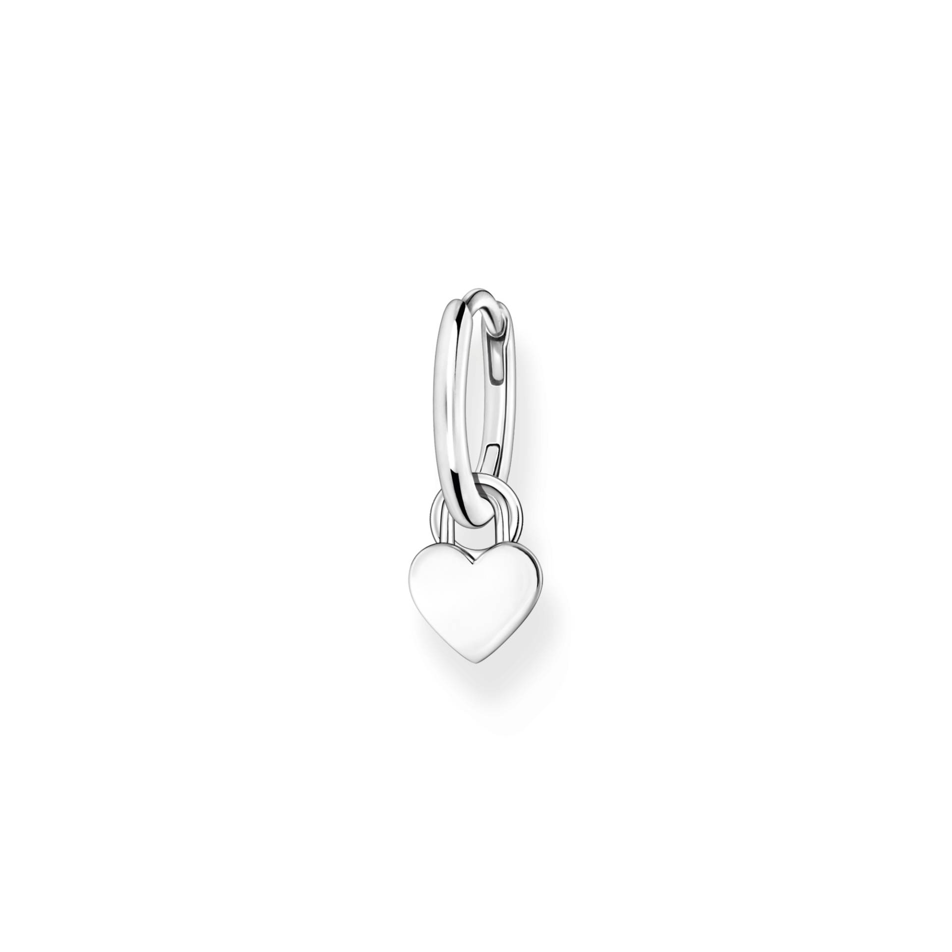 Thomas Sabo Einzel Creole mit Herz Anhänger Silber silberfarben CR717-001-21 von Thomas Sabo