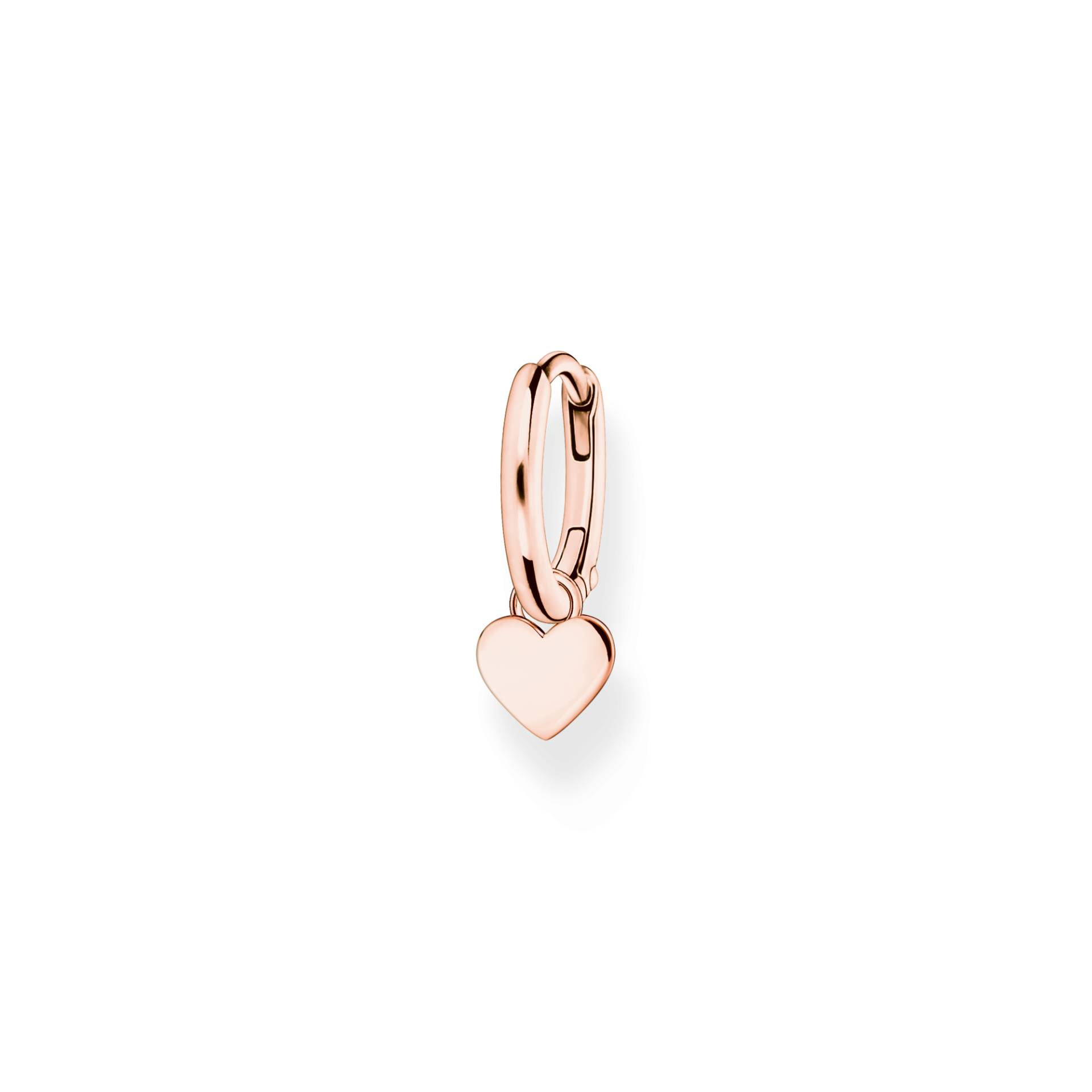 Thomas Sabo Einzel Creole mit Herz Anhänger roségold roségoldfarben CR696-415-40 von Thomas Sabo