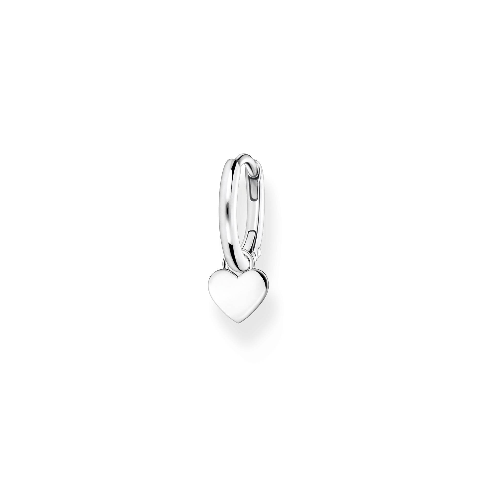 Thomas Sabo Einzel Creole mit Herz Anhänger silber silberfarben CR696-001-21 von Thomas Sabo