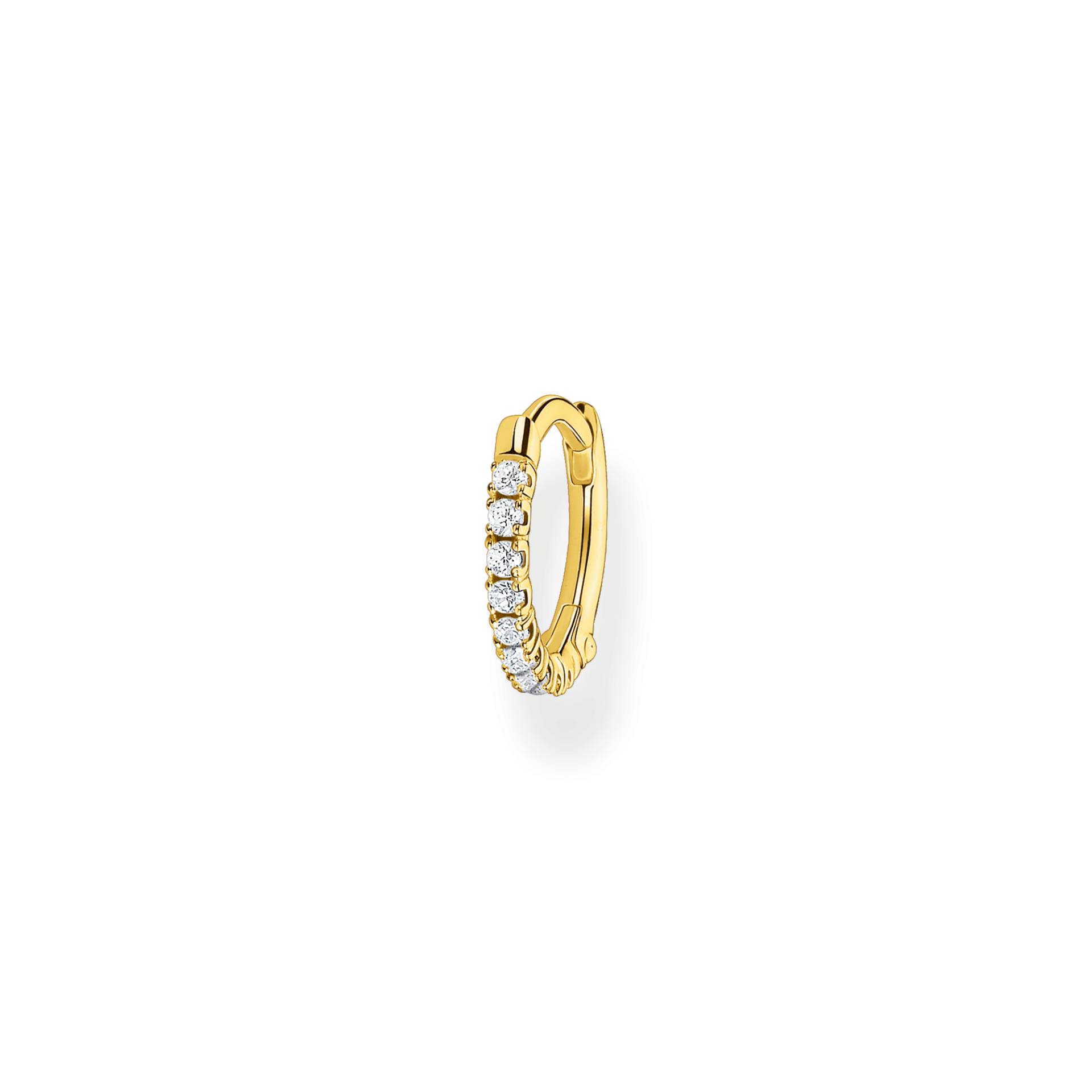 Thomas Sabo Einzel Creole weiße Steine gold weiß CR658-414-14 Thomas Sabo Einzel Creole weiße Steine gold weiß CR658-414-14 von Thomas Sabo