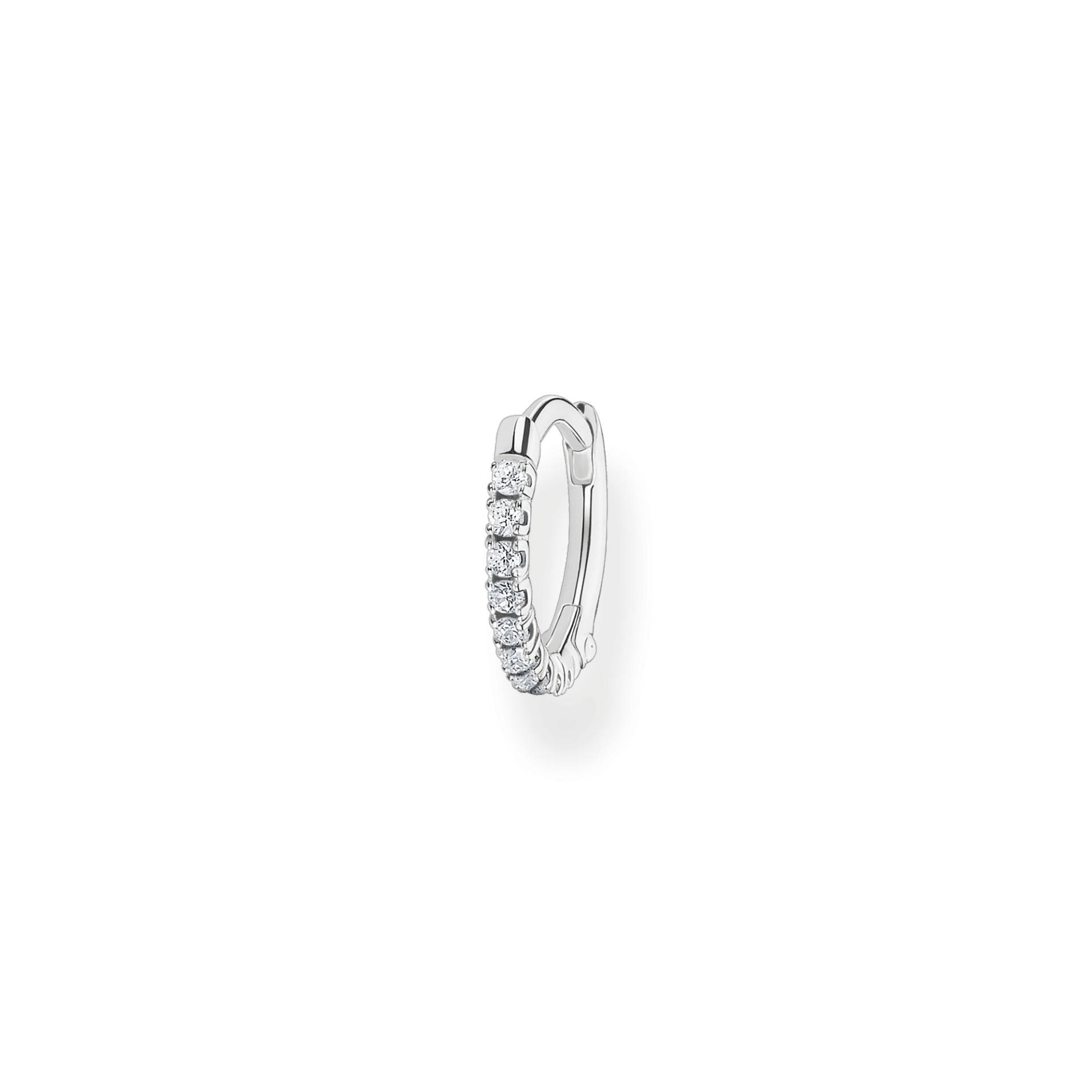 Thomas Sabo Einzel Creole weiße Steine silber weiß CR658-051-14 Thomas Sabo Einzel Creole weiße Steine silber weiß CR658-051-14 von Thomas Sabo