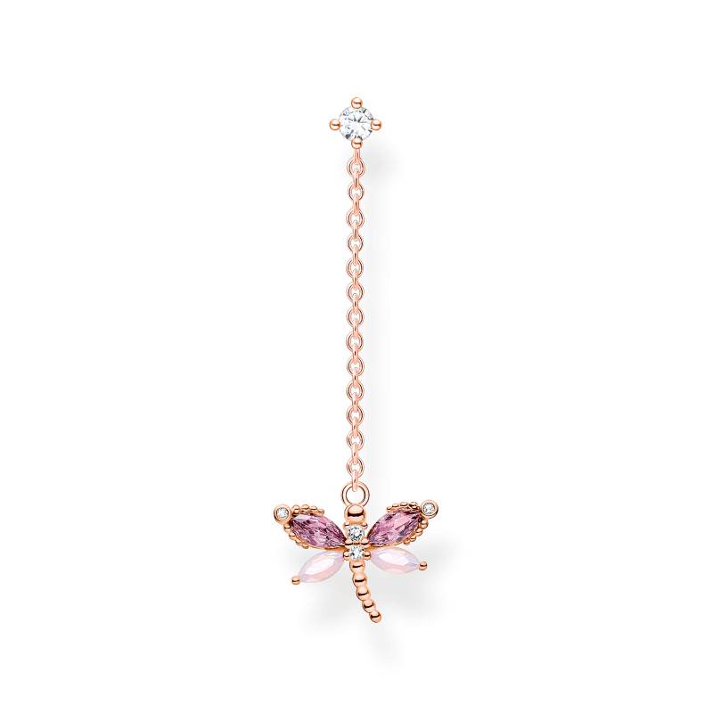 Thomas Sabo Einzel Ohrring Libelle mit Steine roségold mehrfarbig H2187-321-7 von Thomas Sabo