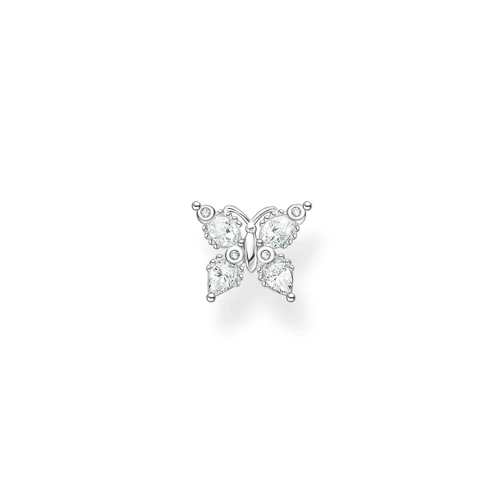 Thomas Sabo Einzel Ohrstecker Schmetterling weiße Steine weiß H2195-051-14 Thomas Sabo Einzel Ohrstecker Schmetterling weiße Steine weiß H2195-051-14 von Thomas Sabo