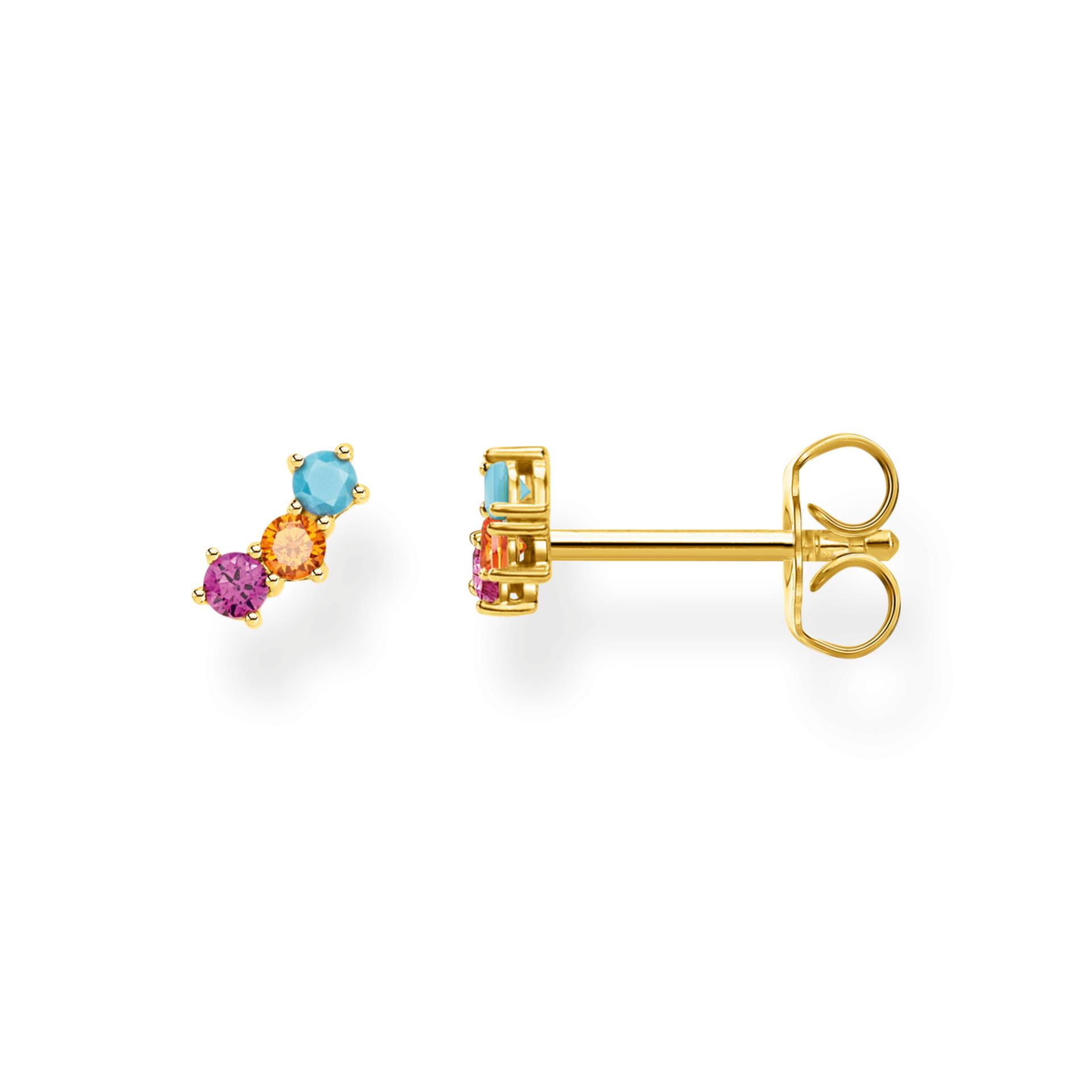 Thomas Sabo Einzel Ohrstecker farbige Steine gold mehrfarbig H2132-488-7 Thomas Sabo Einzel Ohrstecker farbige Steine gold mehrfarbig H2132-488-7 von Thomas Sabo