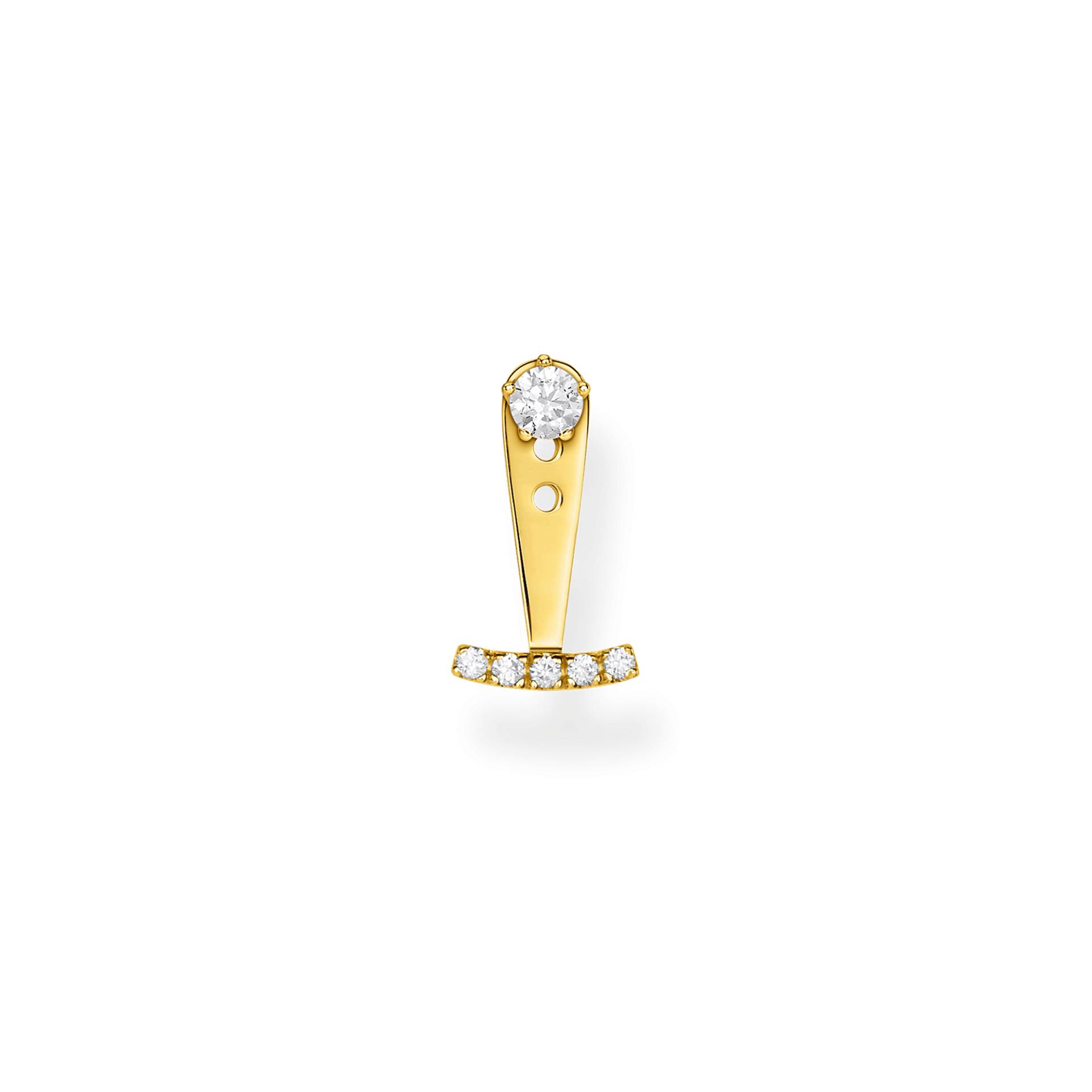 Thomas Sabo Einzel Ohrstecker weiße Steine gold weiß H2152-414-14 Thomas Sabo Einzel Ohrstecker weiße Steine gold weiß H2152-414-14 von Thomas Sabo