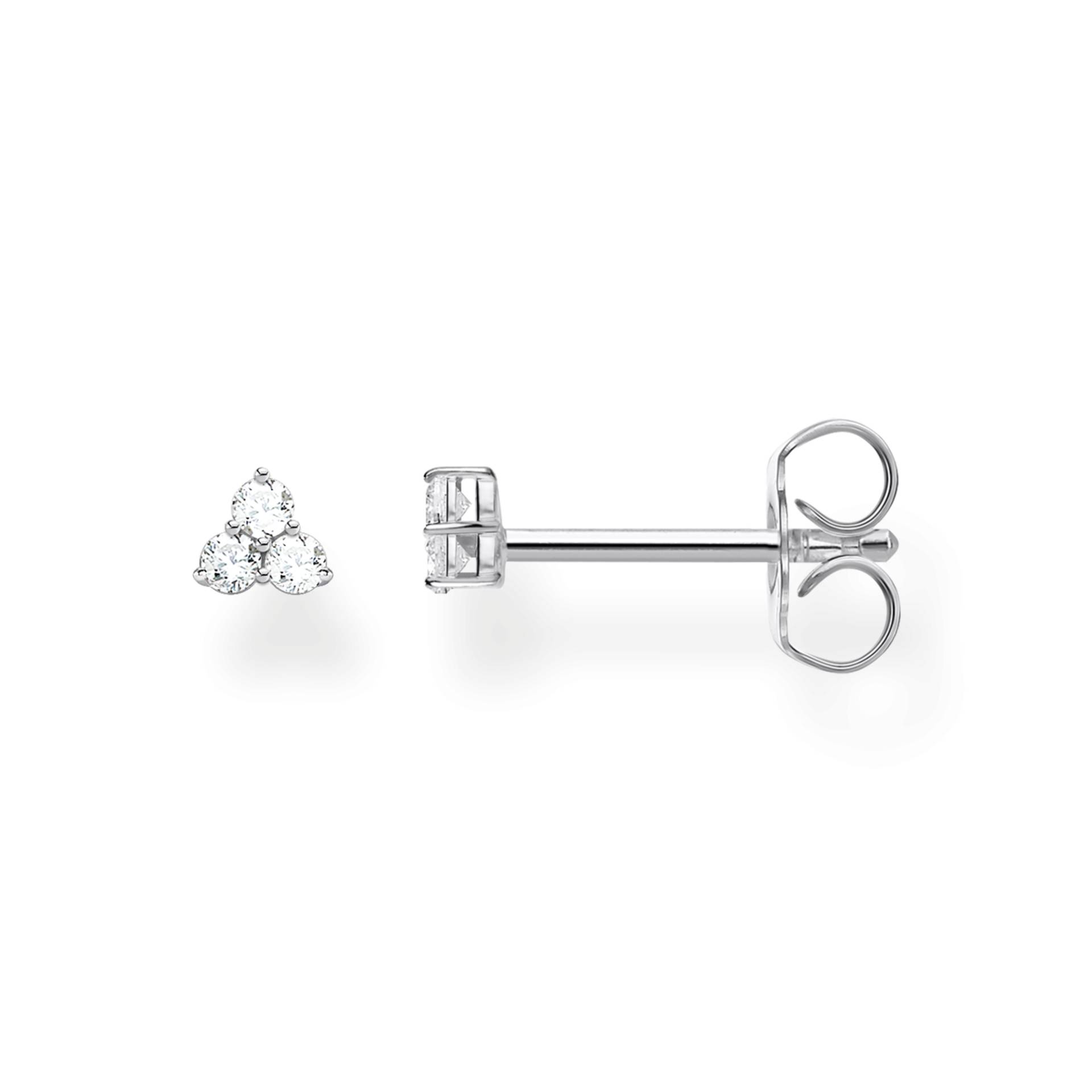 Thomas Sabo Einzel Ohrstecker weiße Steine silber weiß H2138-051-14 von Thomas Sabo