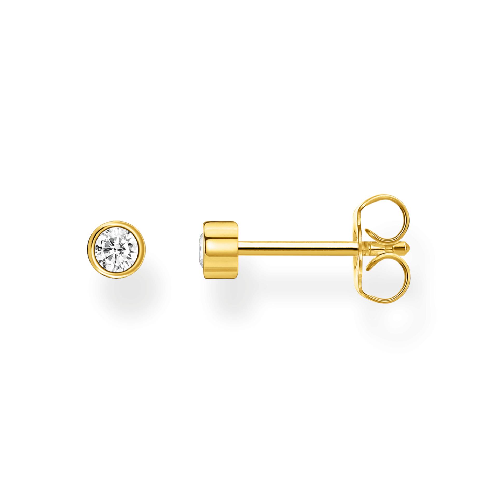 Thomas Sabo Einzel Ohrstecker weißer Stein gold weiß H2136-414-14 Thomas Sabo Einzel Ohrstecker weißer Stein gold weiß H2136-414-14 von Thomas Sabo