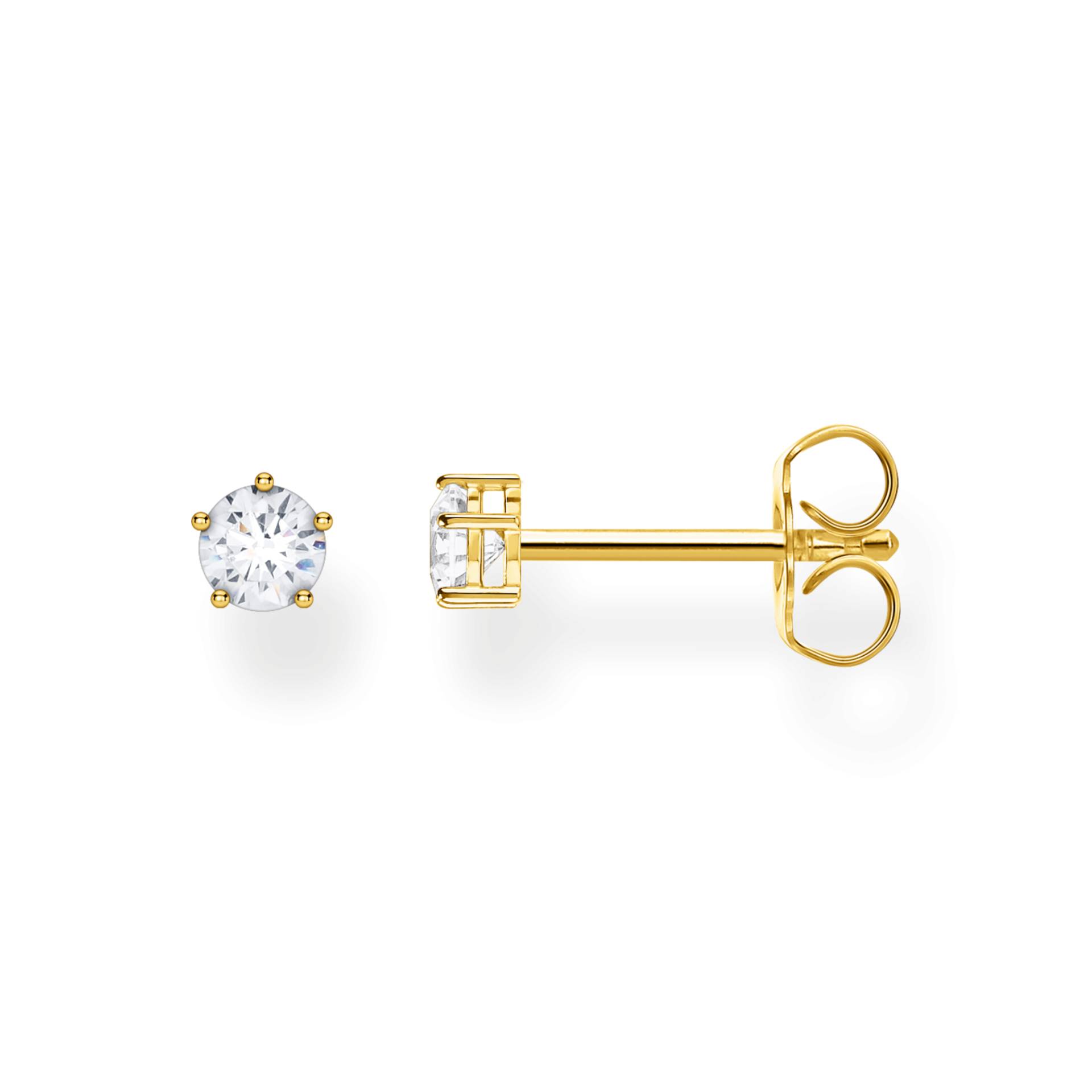 Thomas Sabo Einzel Ohrstecker weißer Stein gold weiß H2148-414-14 Thomas Sabo Einzel Ohrstecker weißer Stein gold weiß H2148-414-14 von Thomas Sabo