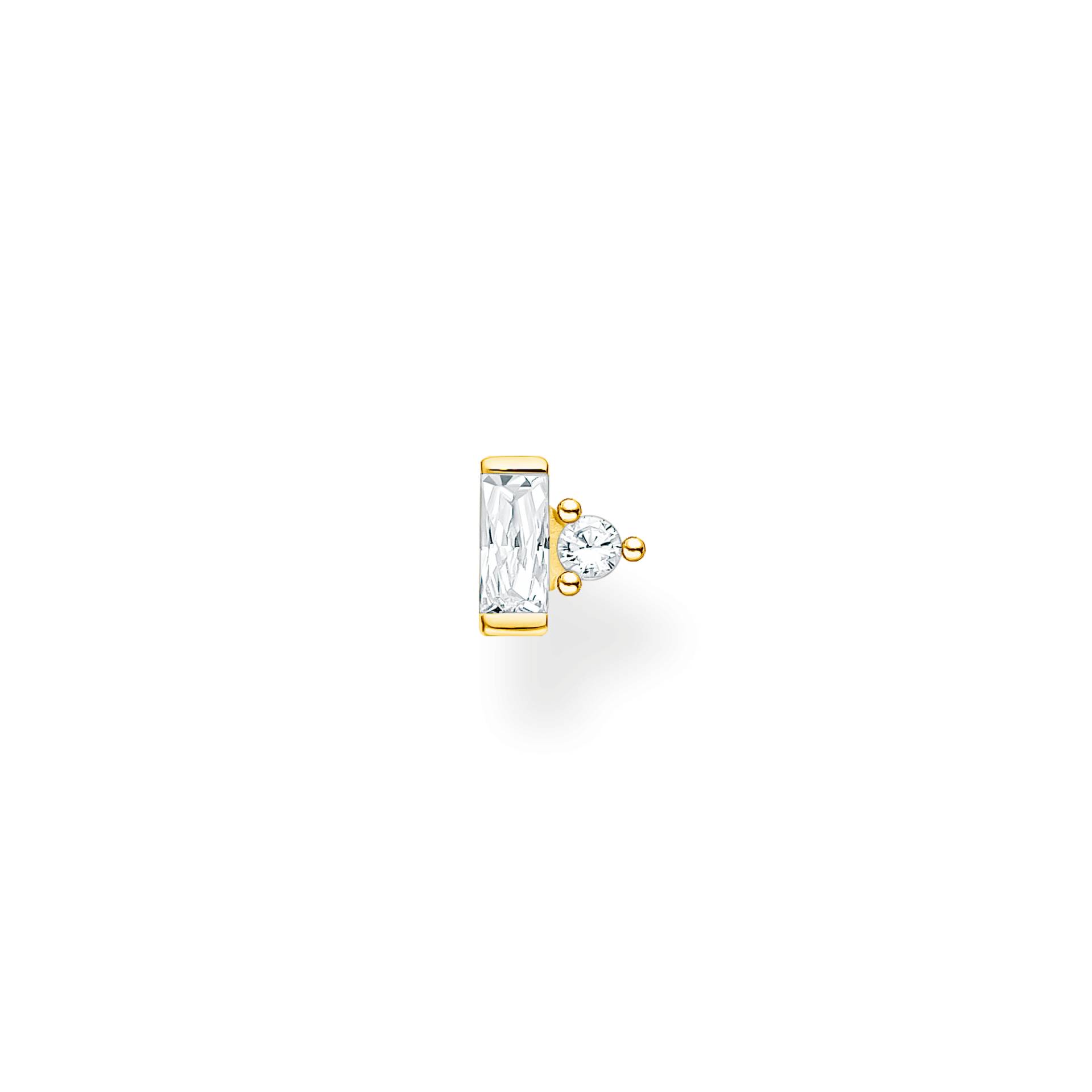 Thomas Sabo Einzel Ohrstecker weißer Stein gold weiß H2186-414-14 Thomas Sabo Einzel Ohrstecker weißer Stein gold weiß H2186-414-14 von Thomas Sabo