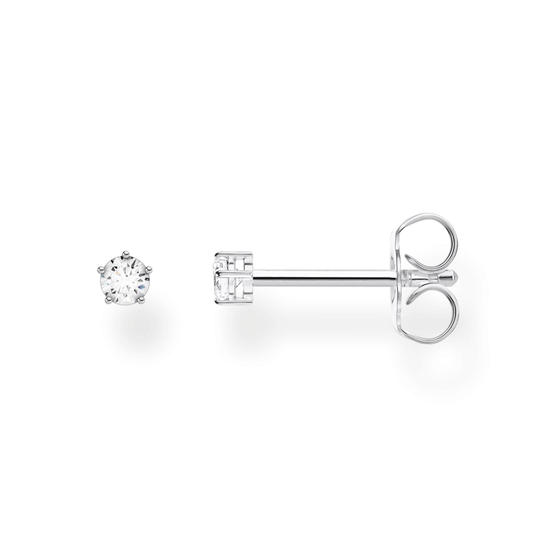 Thomas Sabo Einzel Ohrstecker weißer Stein klein silber weiß H2147-051-14 Thomas Sabo Einzel Ohrstecker weißer Stein klein silber weiß H2147-051-14 von Thomas Sabo