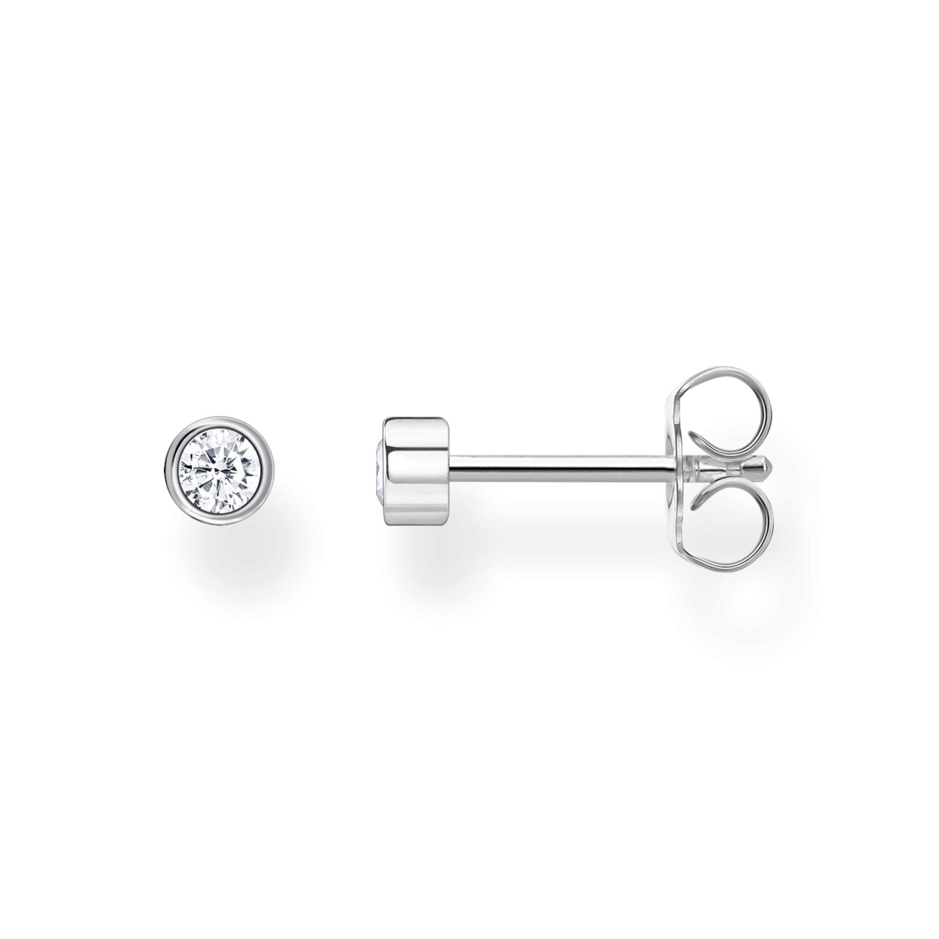 Thomas Sabo Einzel Ohrstecker weißer Stein silber weiß H2136-051-14 Thomas Sabo Einzel Ohrstecker weißer Stein silber weiß H2136-051-14 von Thomas Sabo