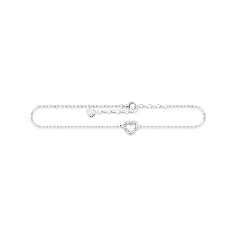 Thomas Sabo Fußkette Herz weiß AK0007-051-14-L27V von Thomas Sabo