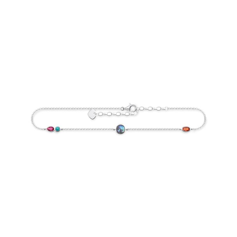 Thomas Sabo Fußkette farbige Steine mehrfarbig AK0005-986-7-L27V von Thomas Sabo