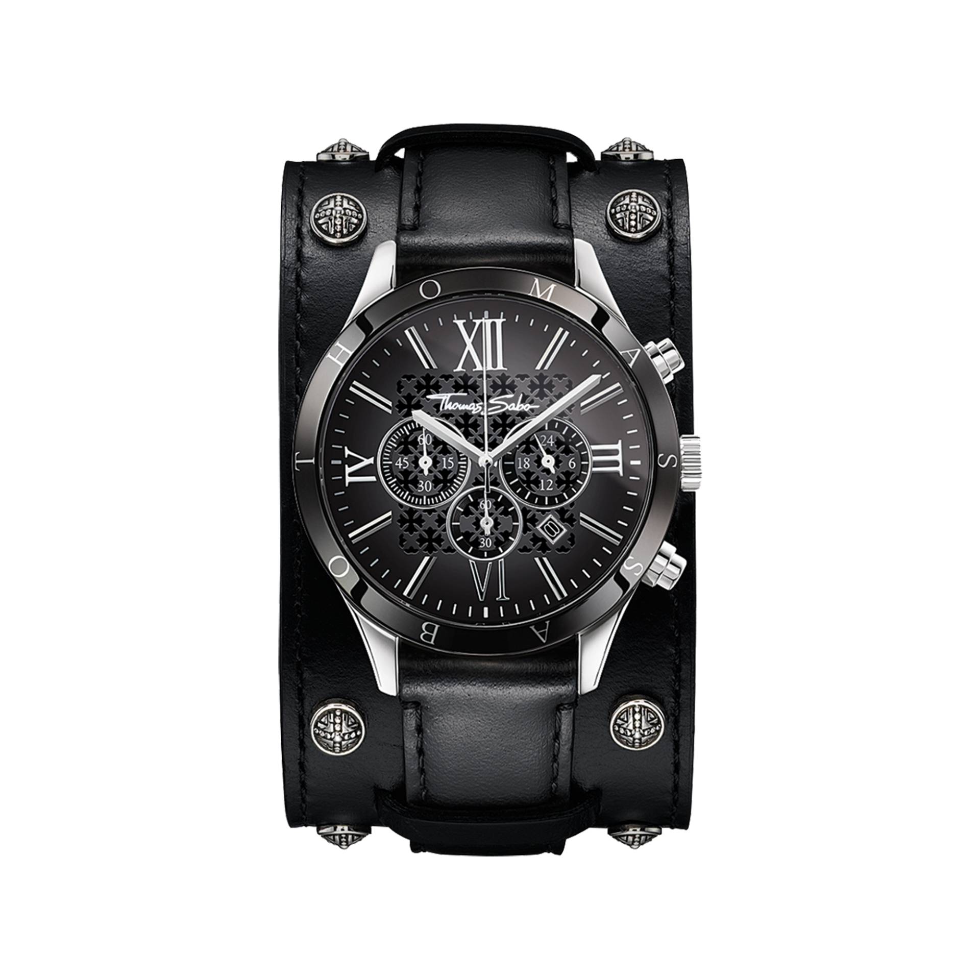 Thomas Sabo Herrenuhr Rebel Icon  schwarz WA0140-218-203-43 MM von Thomas Sabo