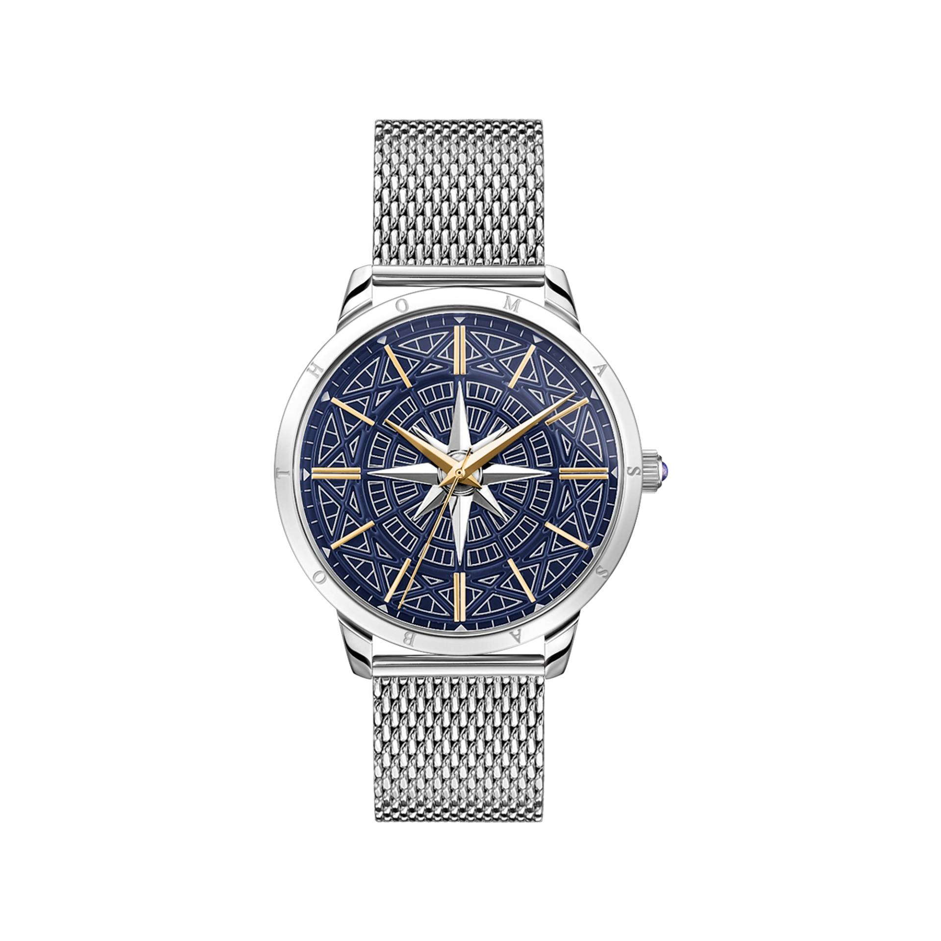 Thomas Sabo Herrenuhr Rebel Spirit Kompass bicolor blau WA0350-201-209-42 MM Thomas Sabo Herrenuhr Rebel Spirit Kompass bicolor blau WA0350-201-209-42 MM von Thomas Sabo