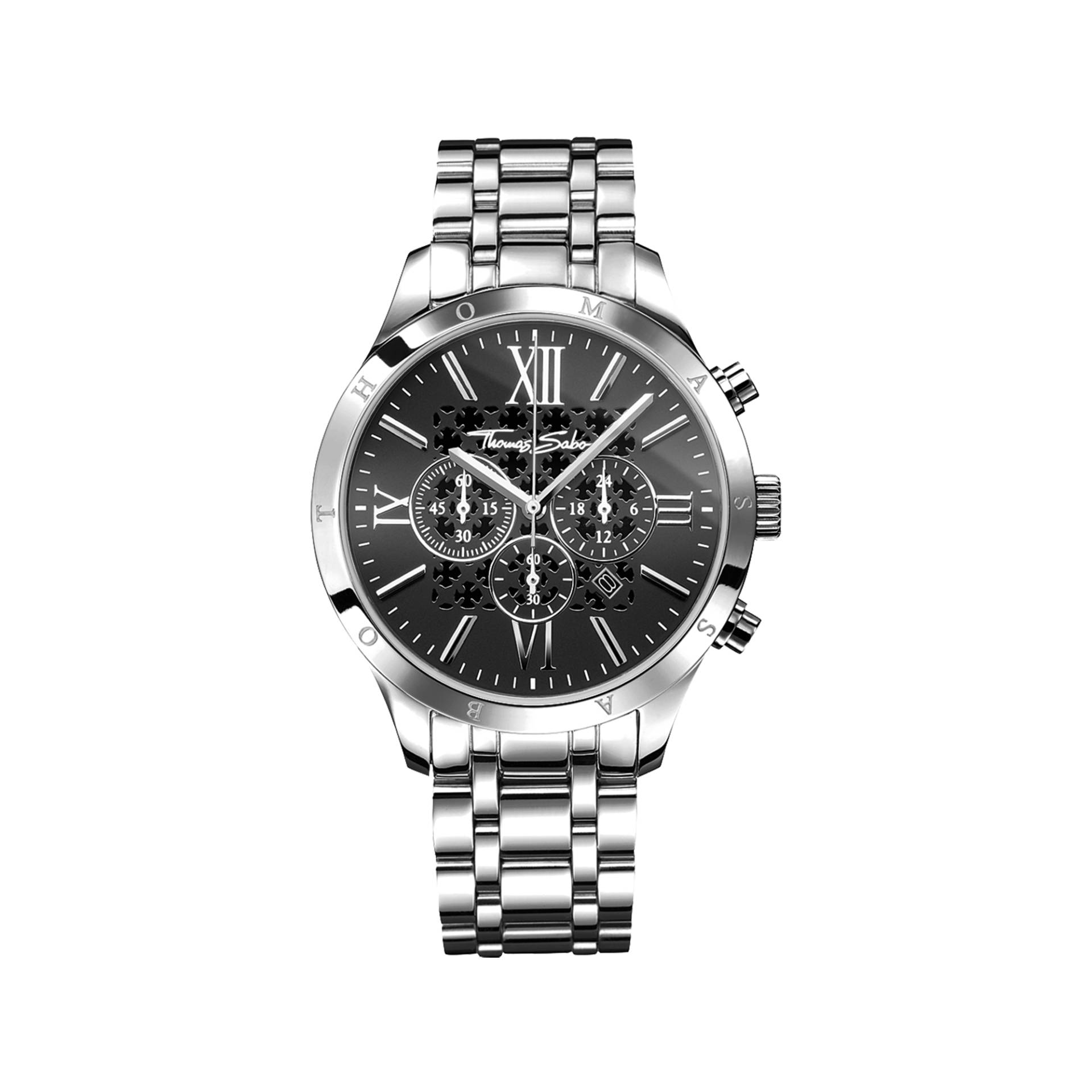 Thomas Sabo Herrenuhr Rebel Urban  schwarz WA0015-201-203-43 MM von Thomas Sabo