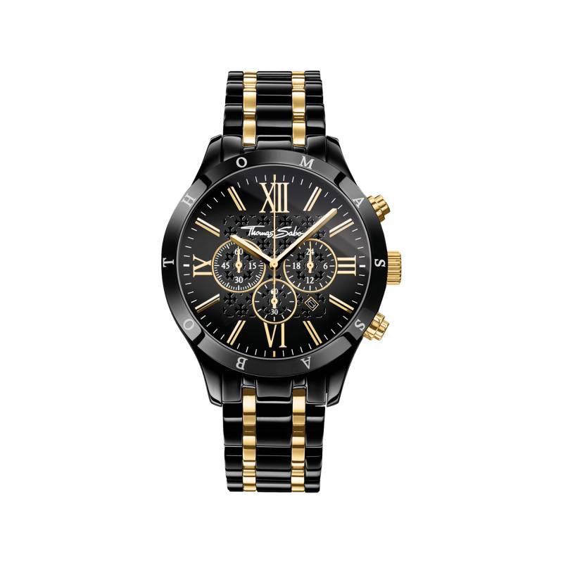 Thomas Sabo Herrenuhr Rebel Urban  schwarz WA0264-278-203-43 MM von Thomas Sabo