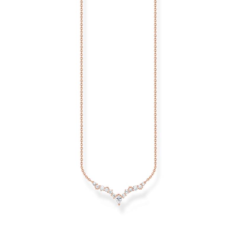 Thomas Sabo Kette Eiskristalle roségold weiß KE2172-416-14-L45V von Thomas Sabo