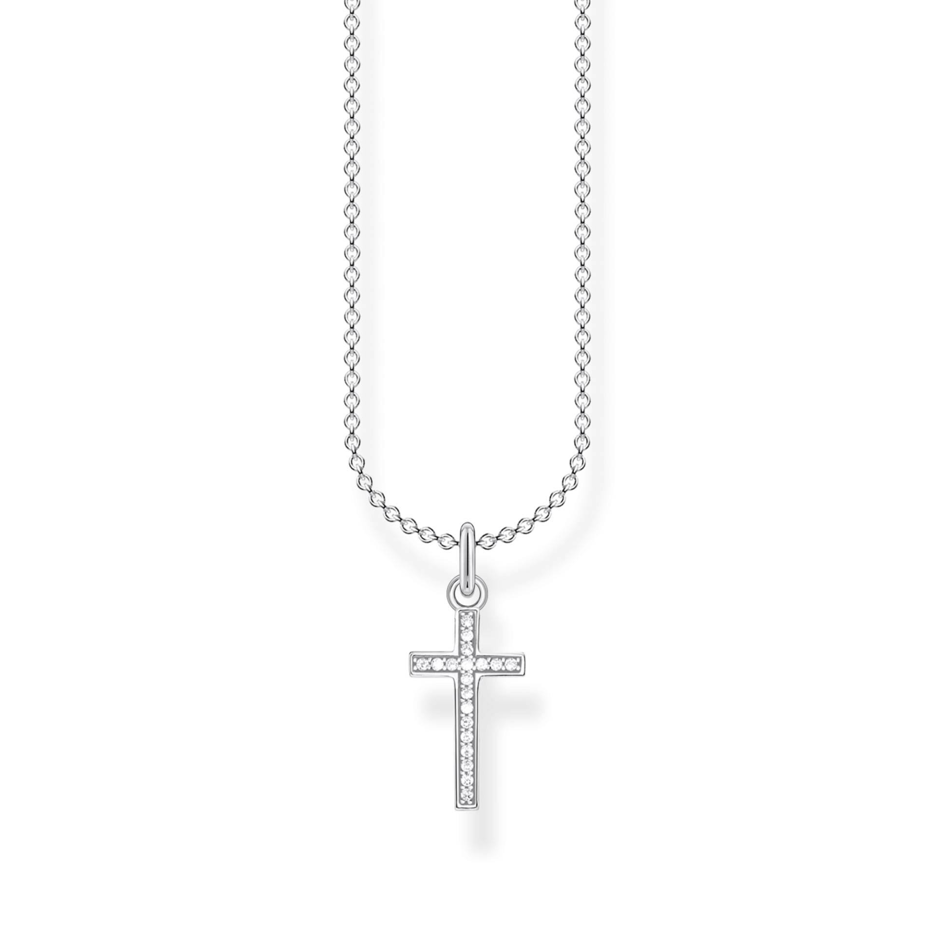 Thomas Sabo Kette Kreuz Pavé weiß KE2043-051-14-L45V von Thomas Sabo