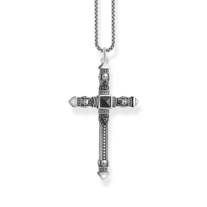 Thomas Sabo Kette Kreuz schwarz KE2003-508-11-L50V von Thomas Sabo