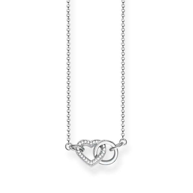 Thomas Sabo Kette Together Herz klein weiß KE1643-051-14-L45V von Thomas Sabo